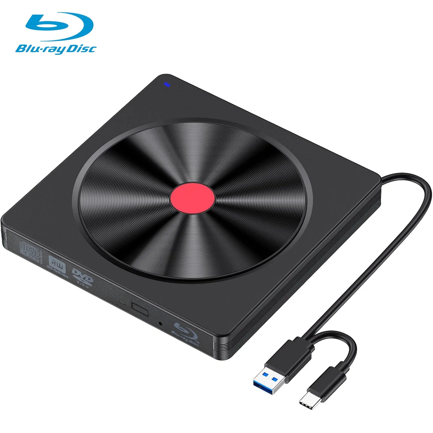 Portable External Blu-ray Drive USB 3.0/Type-C