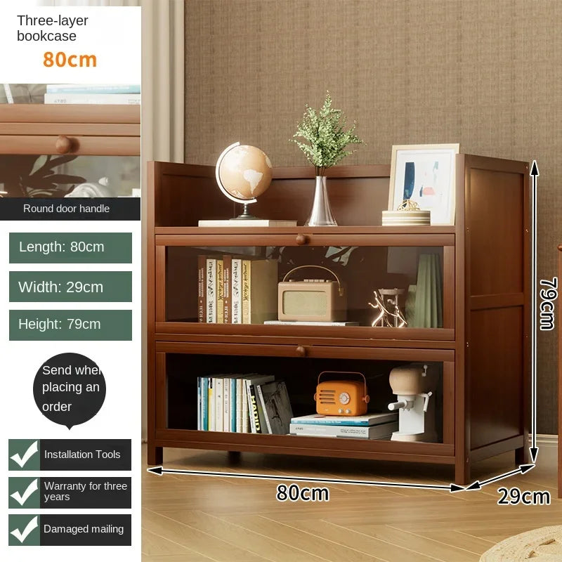 Floor-Standing Bookshelf with Doors