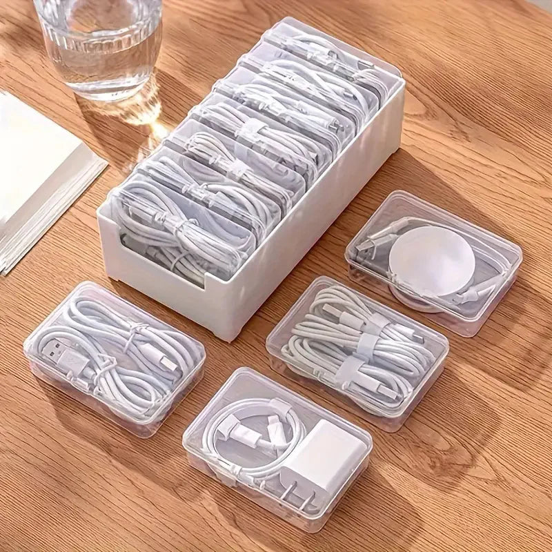 Cable Organizer Box Set – Durable Storage for Cords & Devices