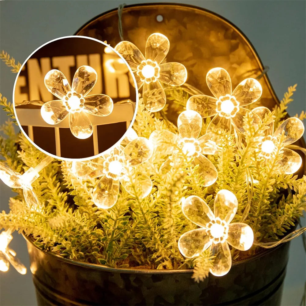 USB Flower LED String Lights