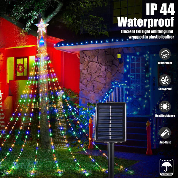 Solar Star Waterfall Fairy Lights