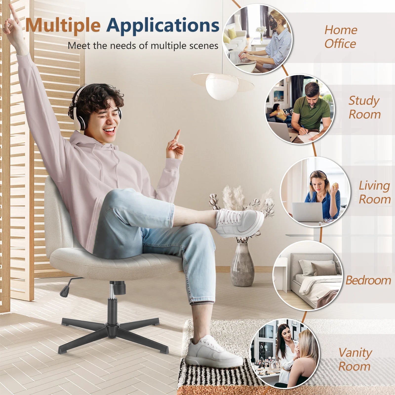 JHK cross-legged chair listing: