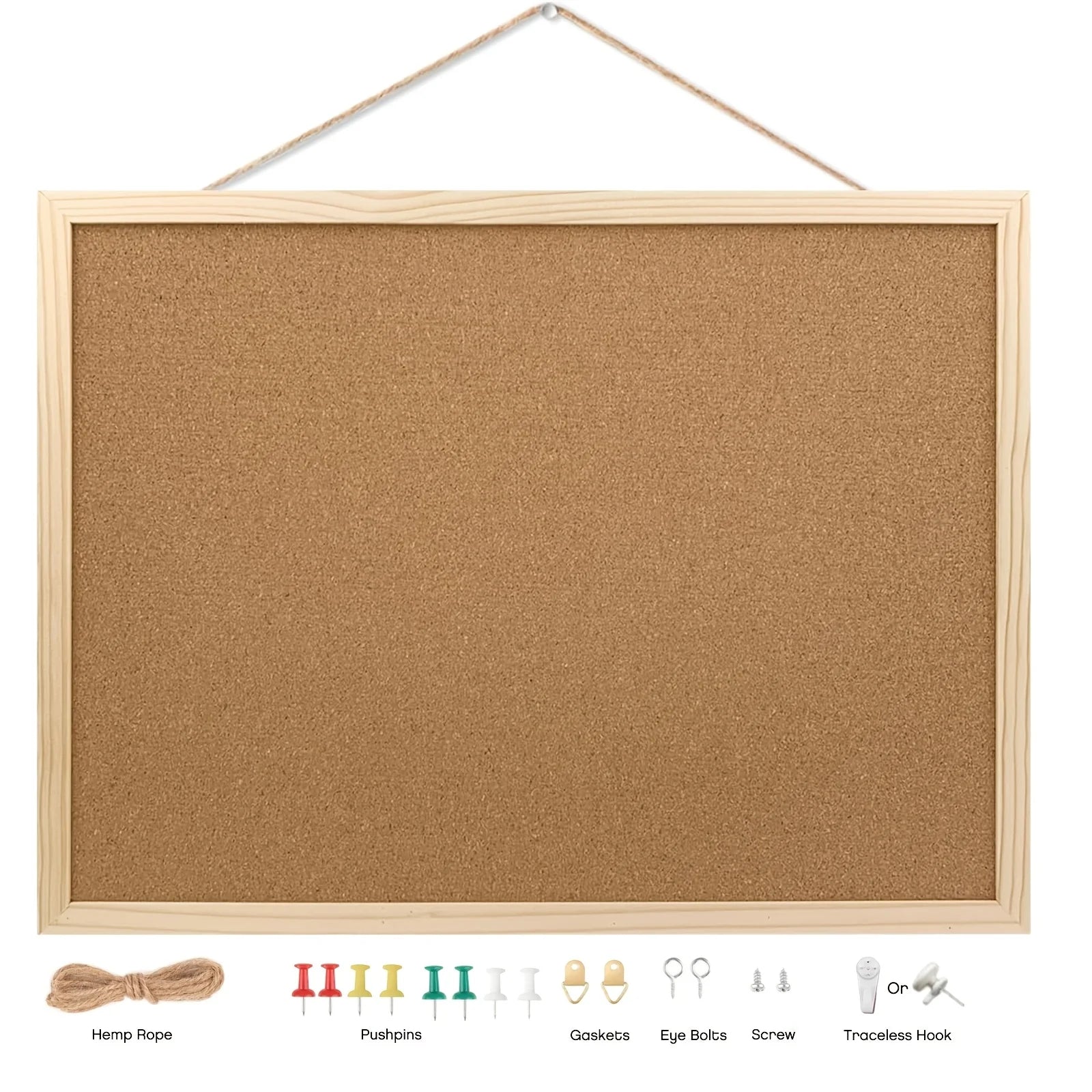 Pine Wood Framed Cork board