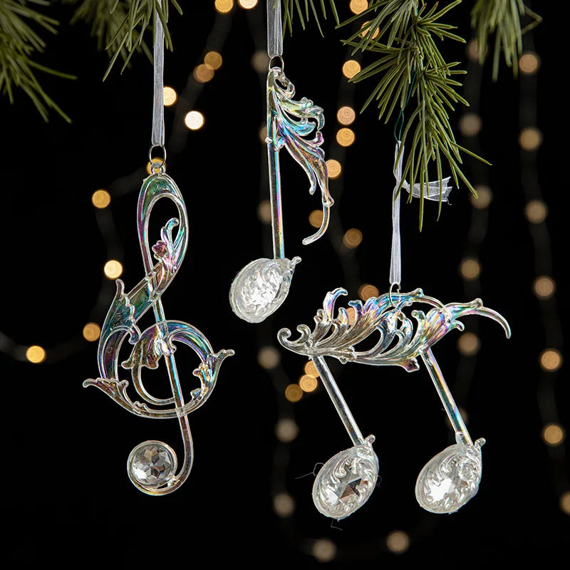 Acrylic Snowflake & Reindeer Christmas Pendant