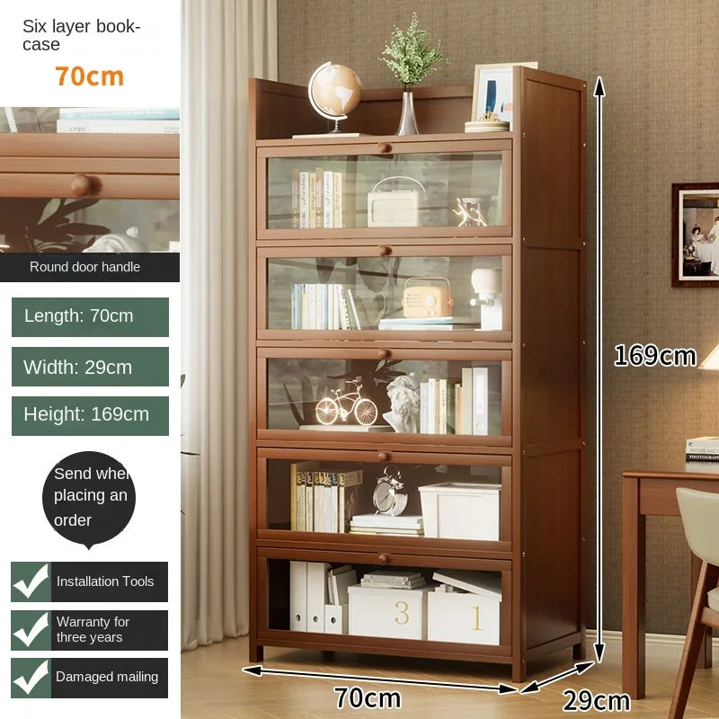 Floor-Standing Bookshelf with Doors