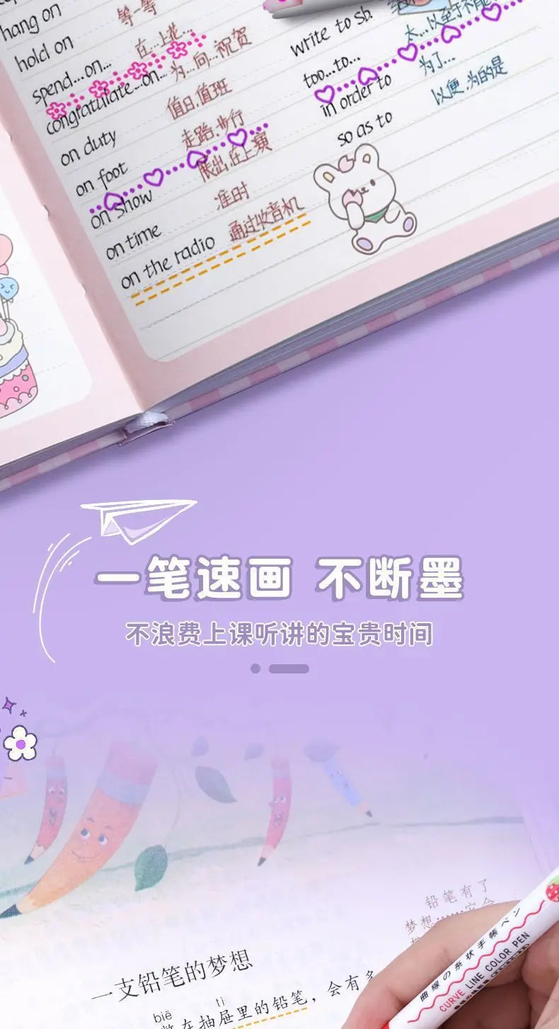 Zoecor Kawaii Highlighter Pen Set