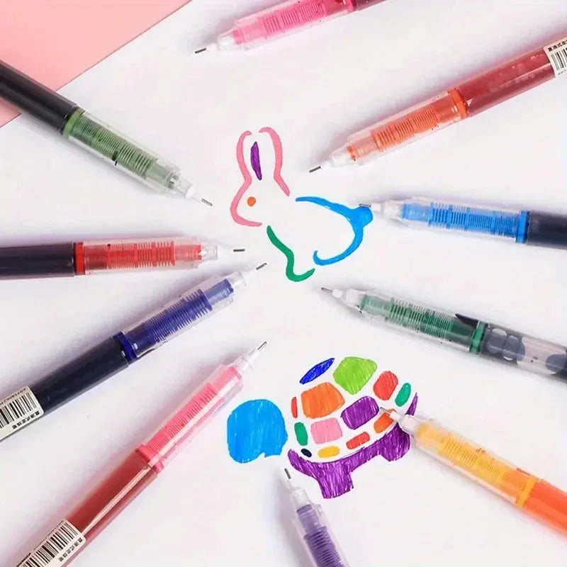 10-Piece Needle Tip Gel Pen Set