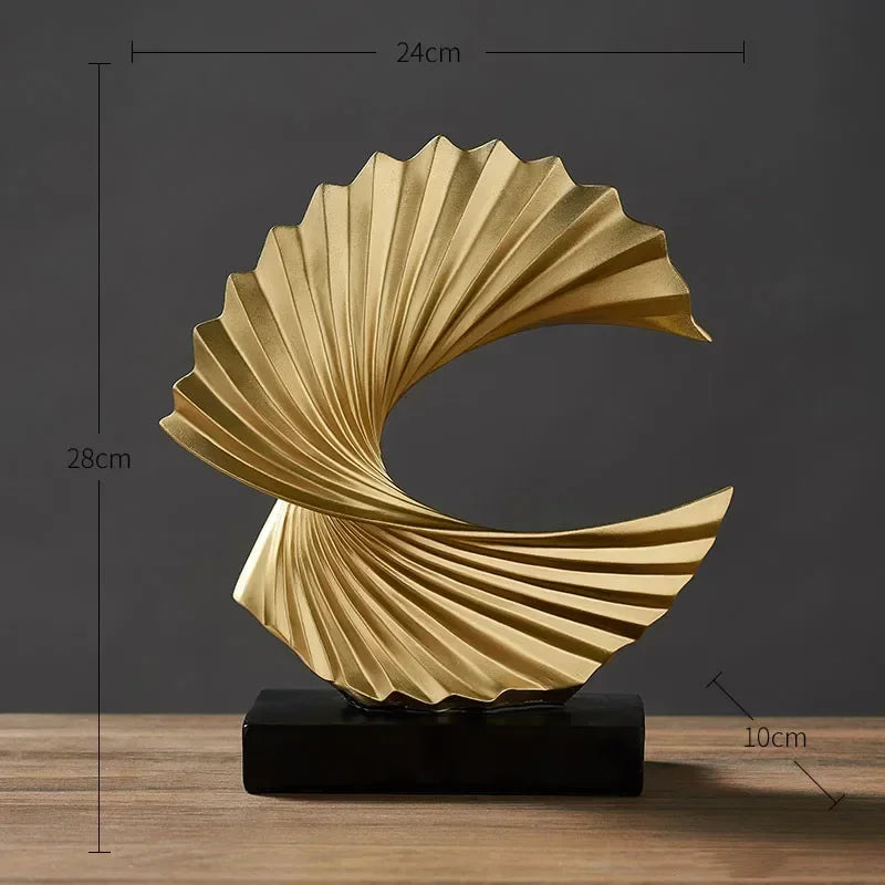 Modern Abstract Resin Sculpture Home Décor