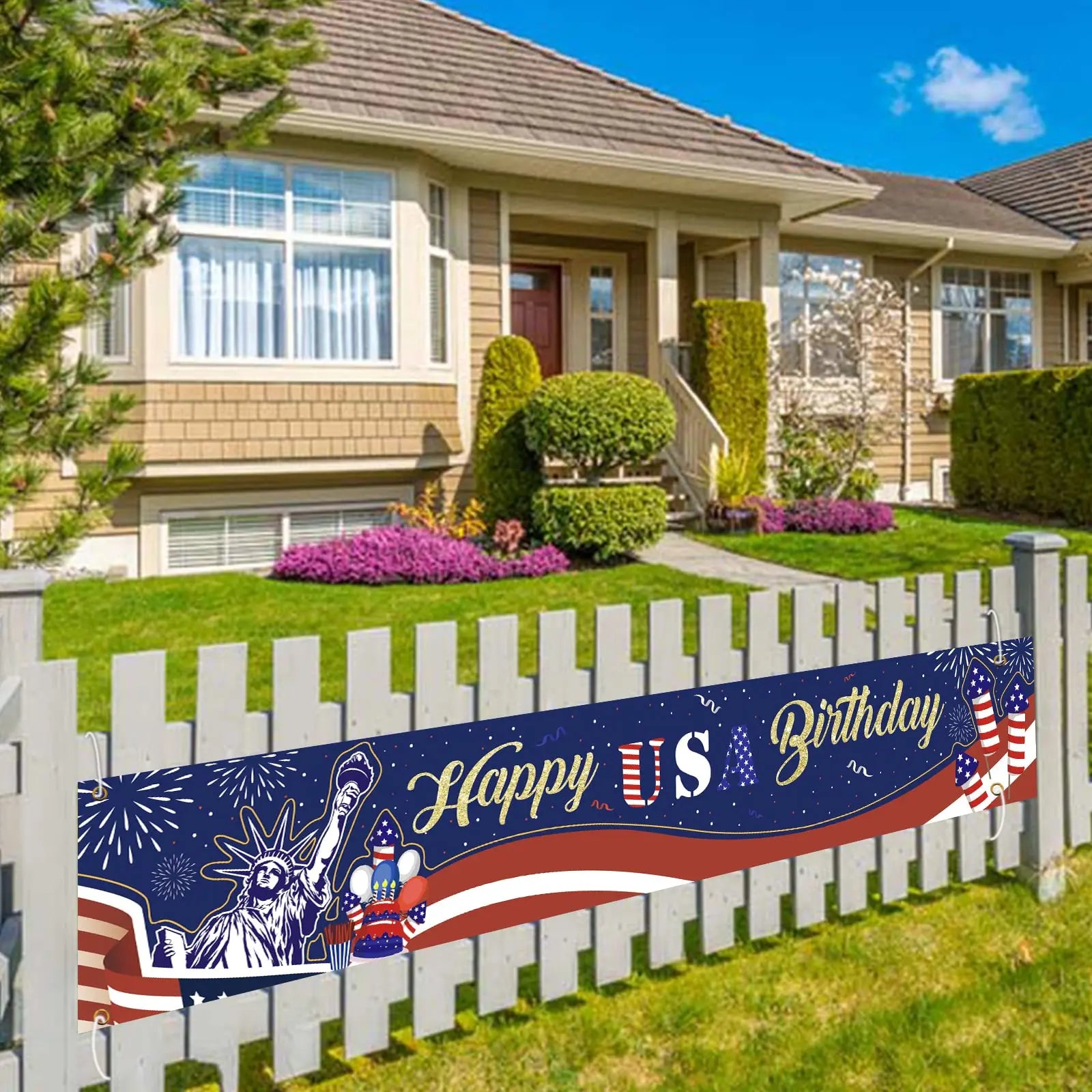 USA Independence Day Party Banner