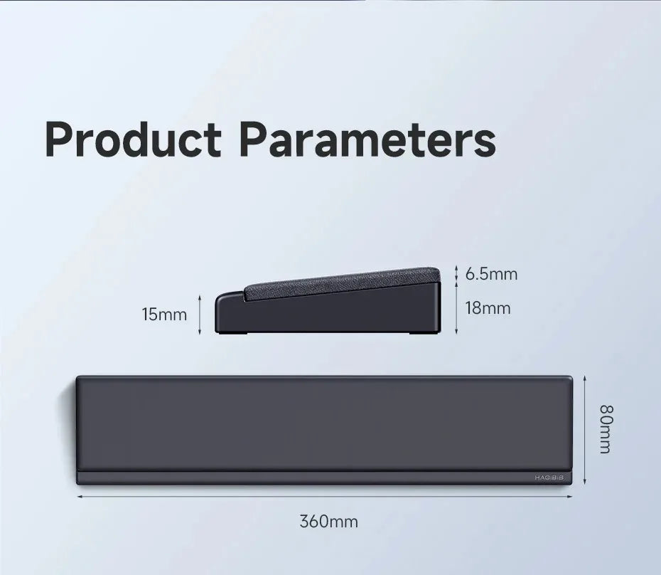 Memory Foam Keyboard Wrist Rest with Storage Box
