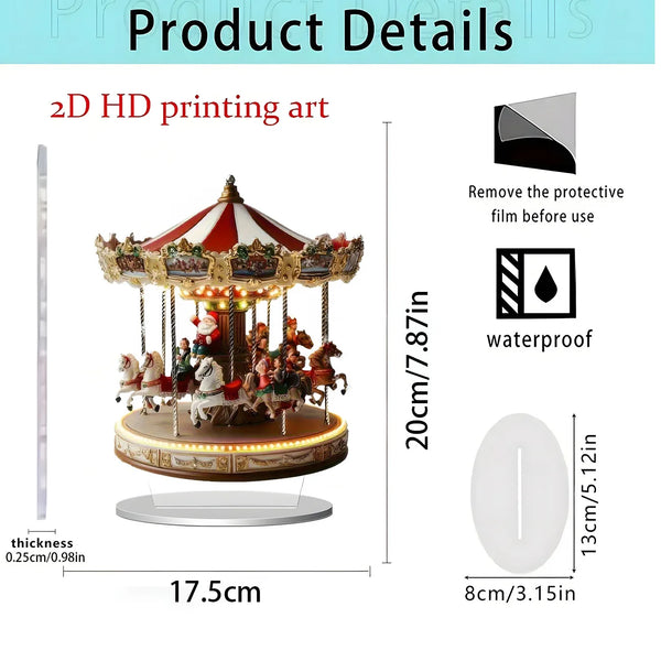 Christmas Merry Carousel Decoration