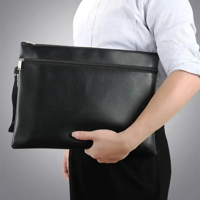 PU Leather Document Bag