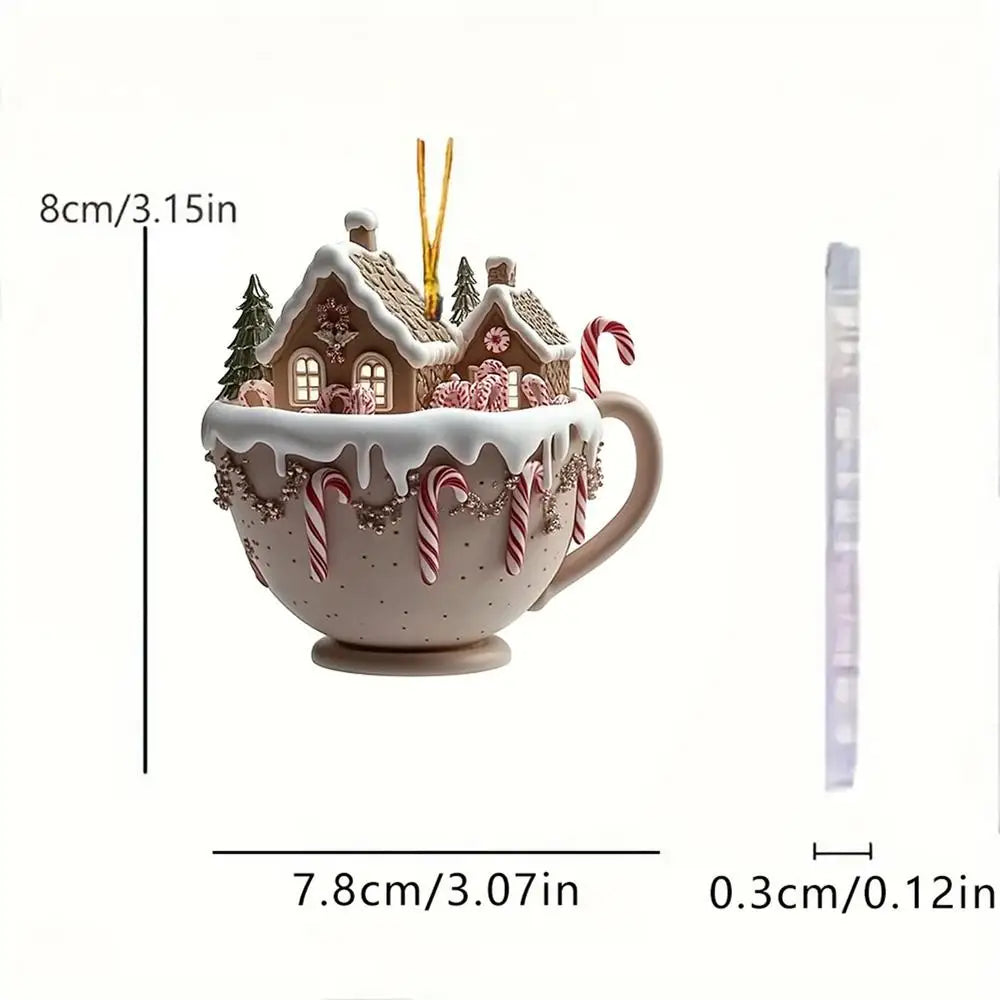 Christmas Coffee Cup Ornaments