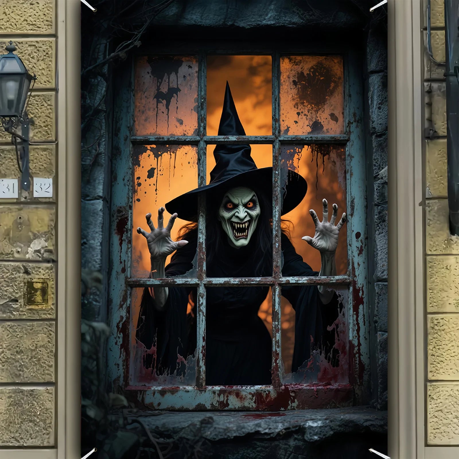 Halloween Witch Party Banner