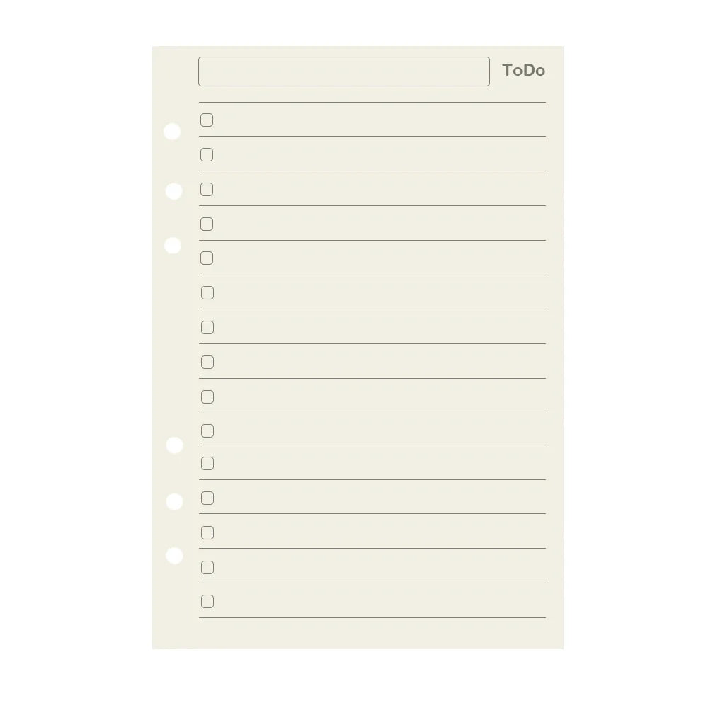 Loose Leaf Notebook Refill Paper Set