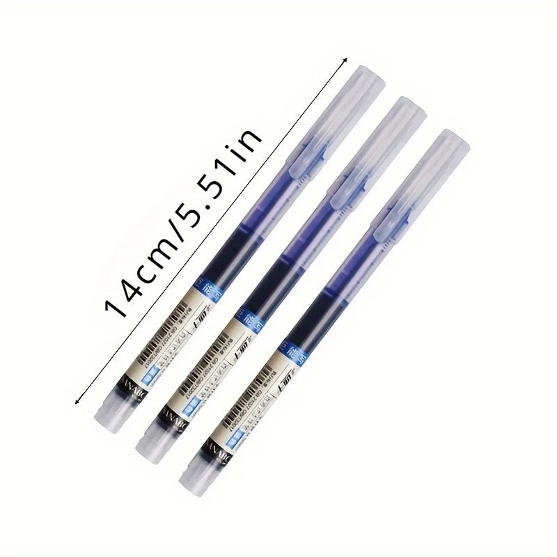 24PCS Gel Ball Pens – 0.5mm Quick-Drying Black & Blue Ink