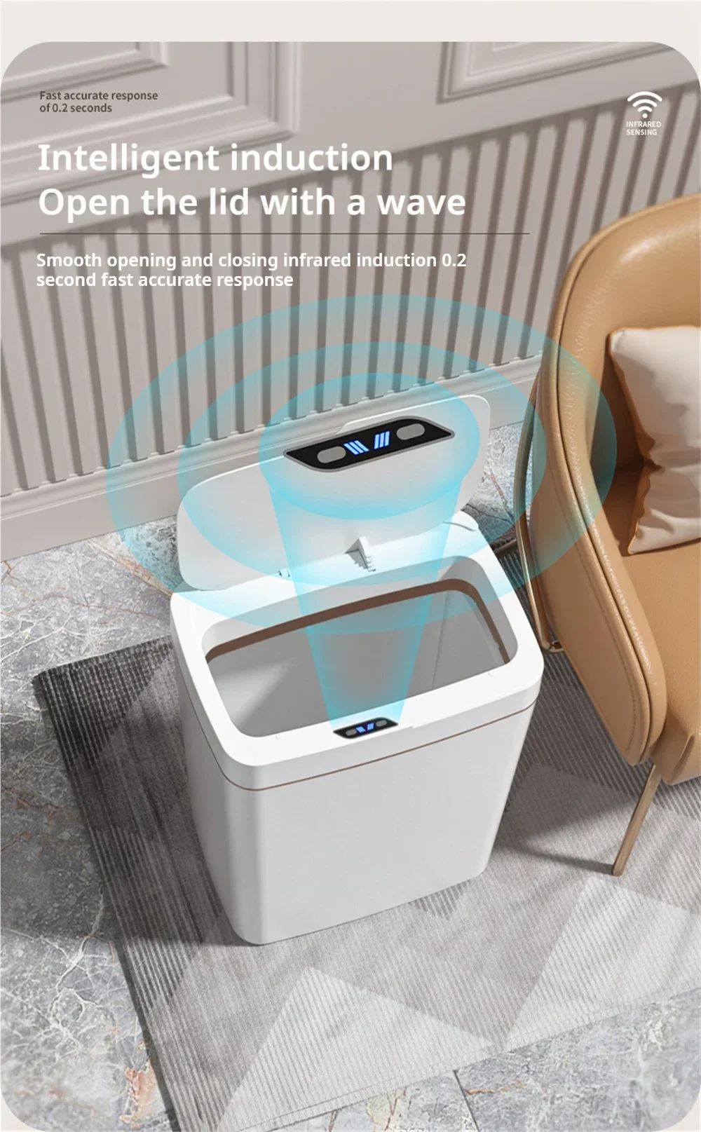 15L Smart Sensor Trash Can