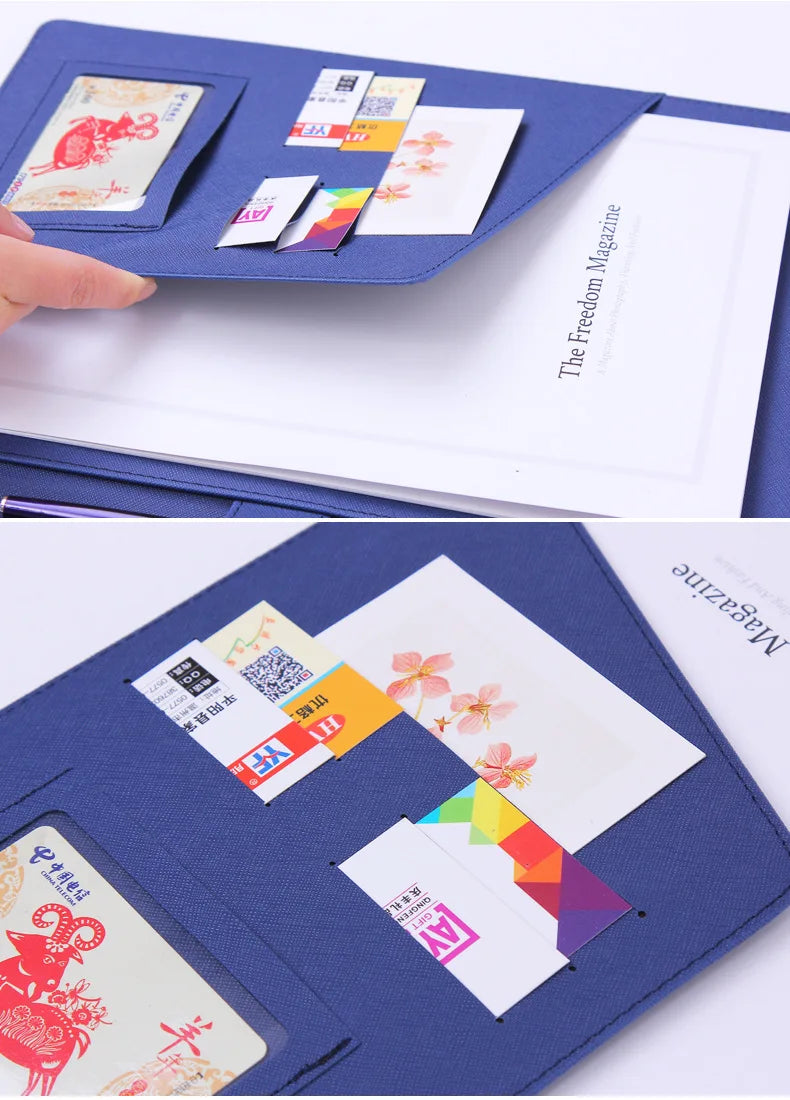 Personalized PU Leather Conference Folder