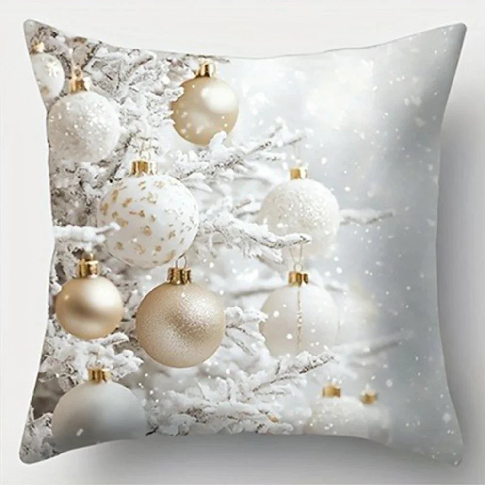 Christmas decoration pillowcase Winter Christmas Tree ball pillow cover Sofa cushion cover home decoration New Year gift