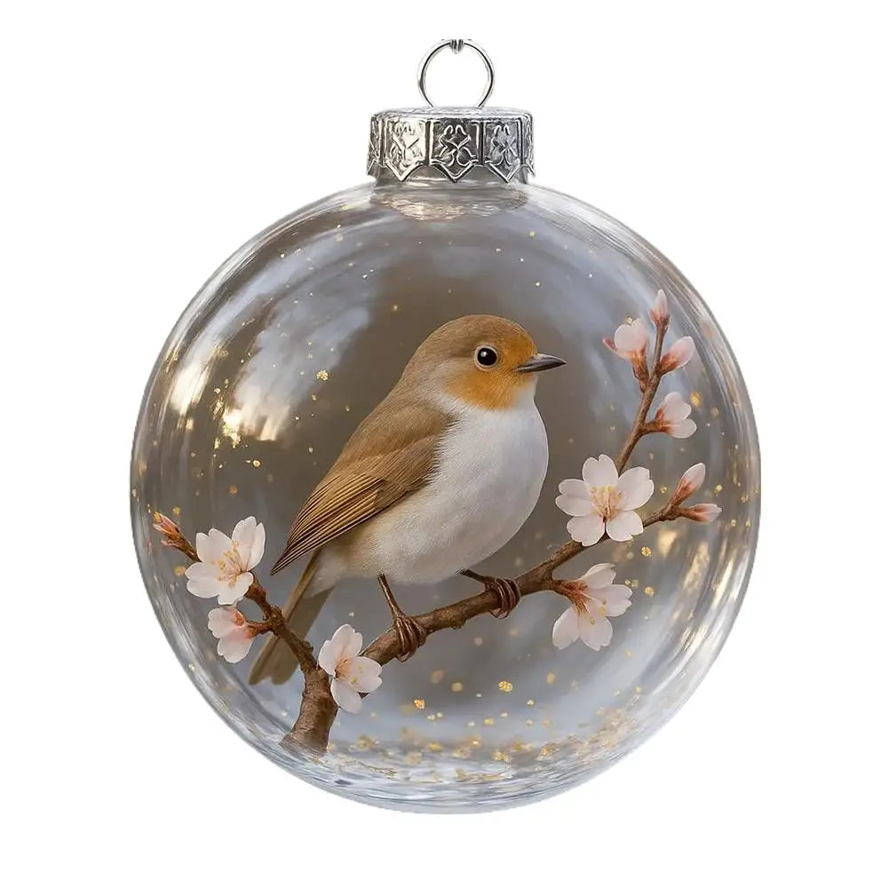 Christmas Clear Glass Ball Ornaments