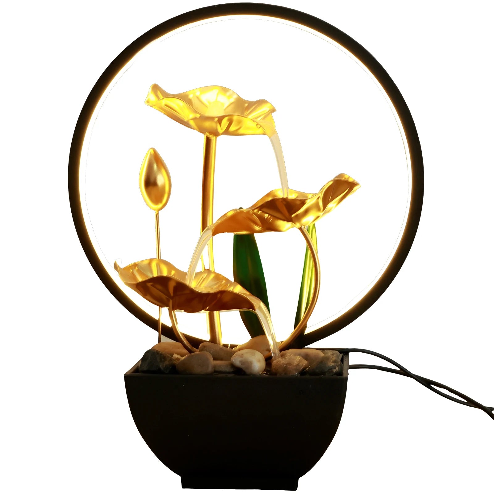 LED Tabletop Flowing Water Fountain