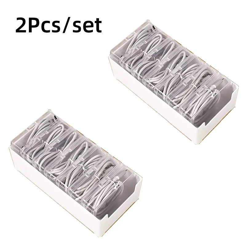 Cable Organizer Box Set – Durable Storage for Cords & Devices