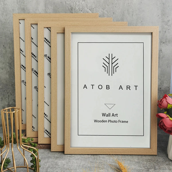 5PCS Wooden Photo Frame Set