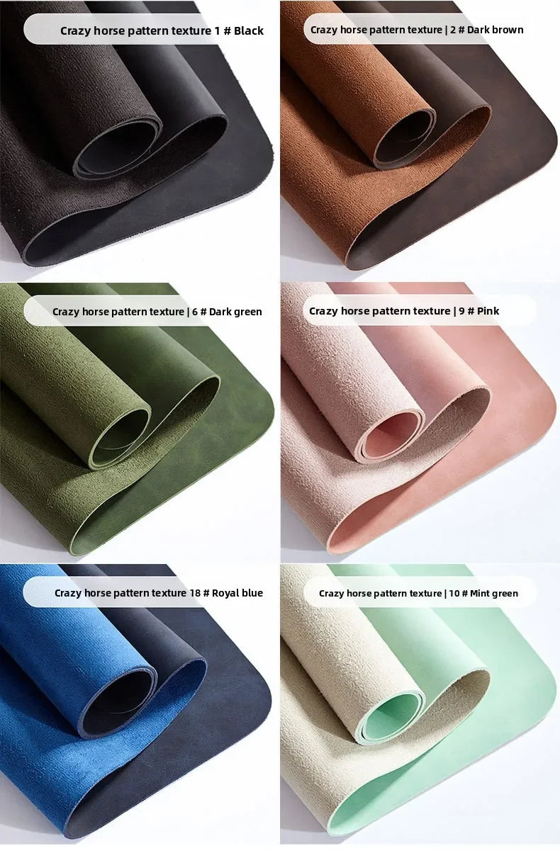 Large PU Leather Desk Pad Set with Mouse Wrist Guard