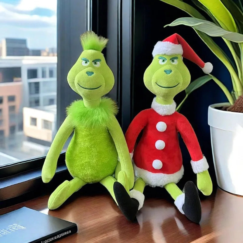 Green Shaggy Grinch Plush Doll