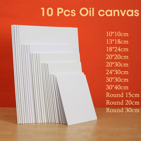 10-Piece Canvas Board Set