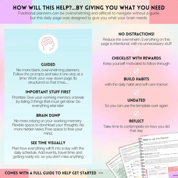 ADHD Daily Planner – Task & Productivity Organizer