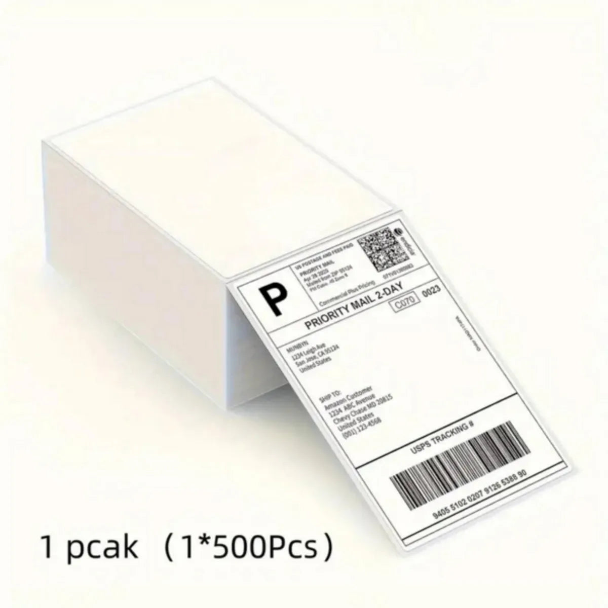 500pcs Thermal Shipping Labels