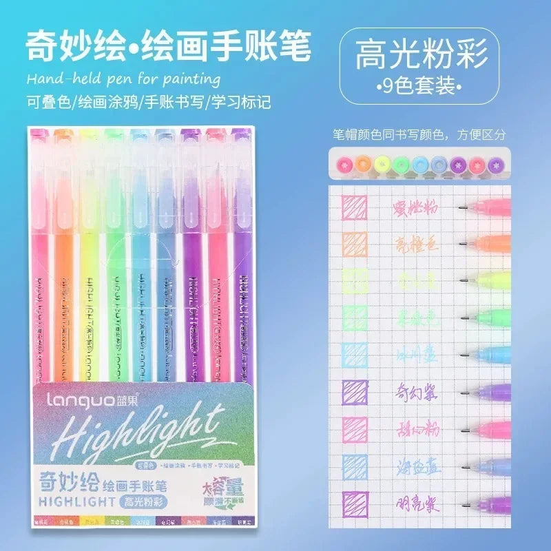 198/6 PCS Morandi Gel Pen Set