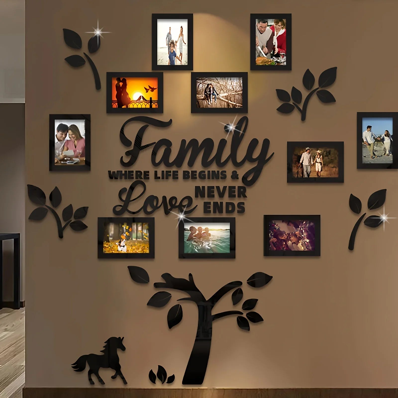 3D Acrylic Wall Photo Frame Set