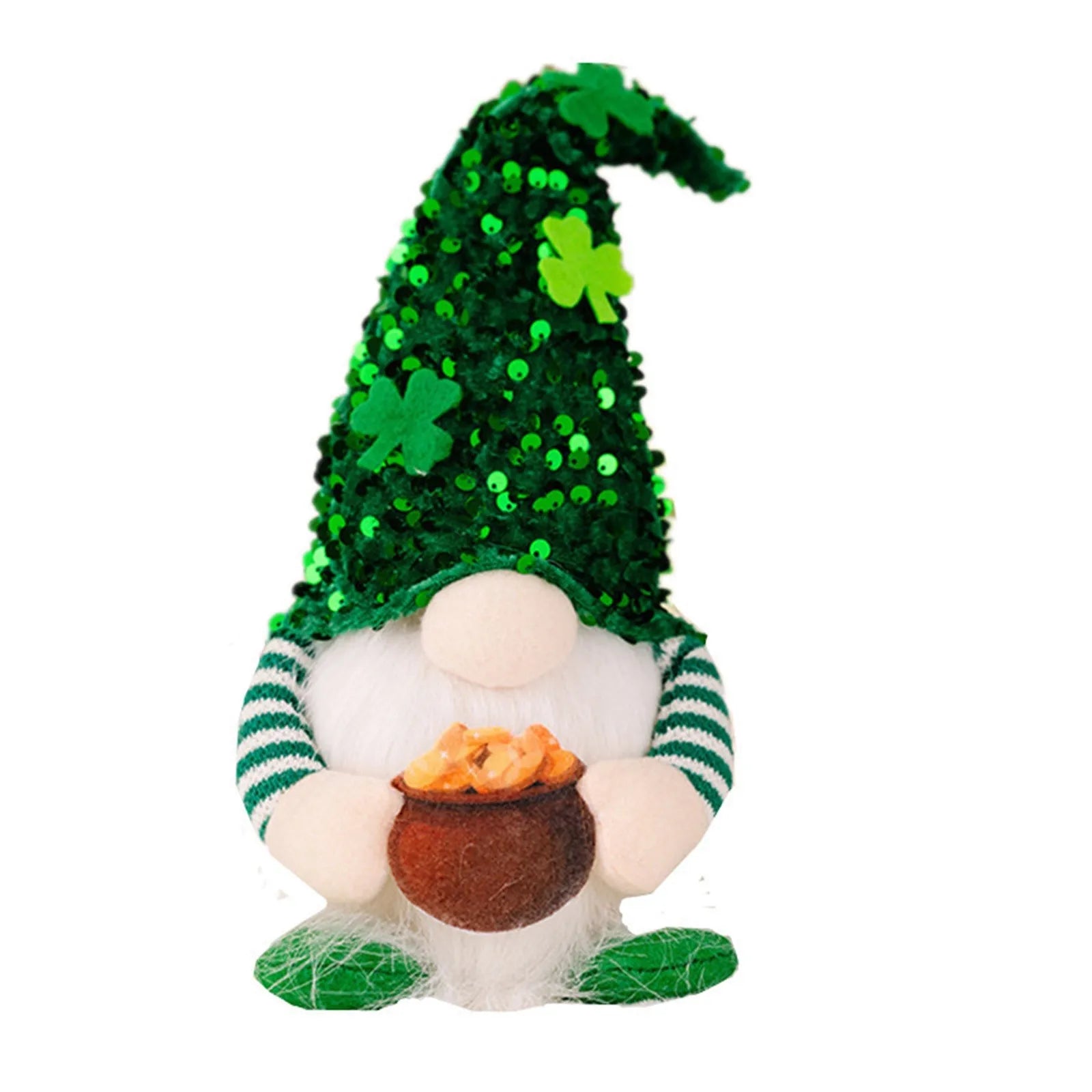 St. Patrick's Day Green Gnome Ornament