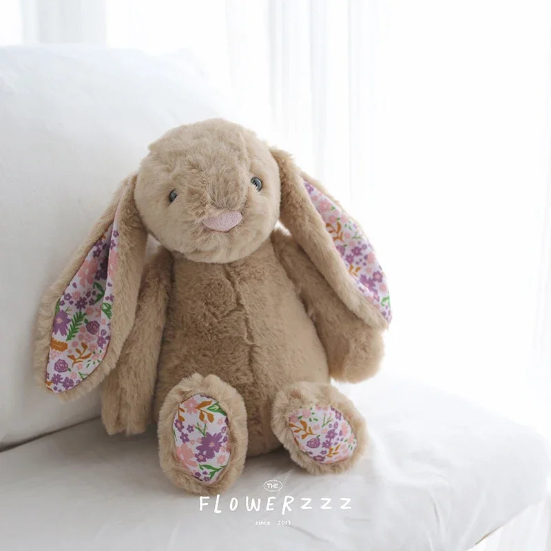 Cartoon Floral Bunny Plush Toy
