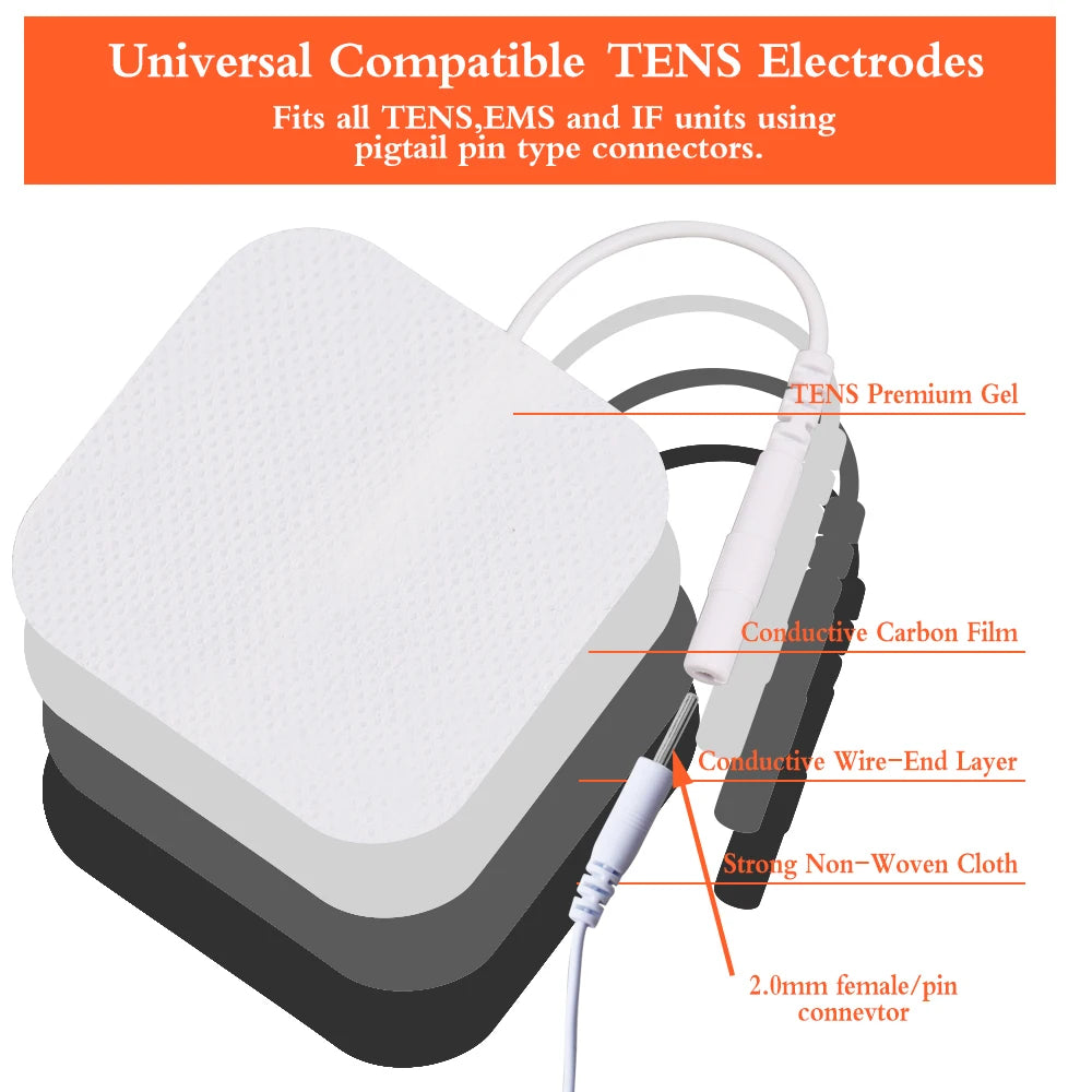 50/100Pcs TENS/EMS Electrode Pads