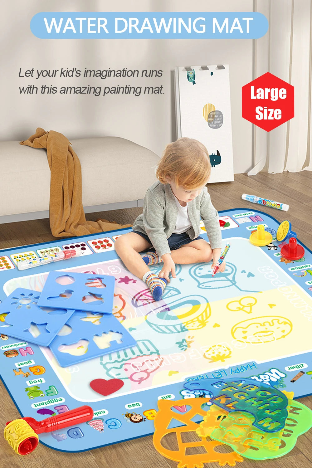 Magic Water Drawing Doodle Mat:
