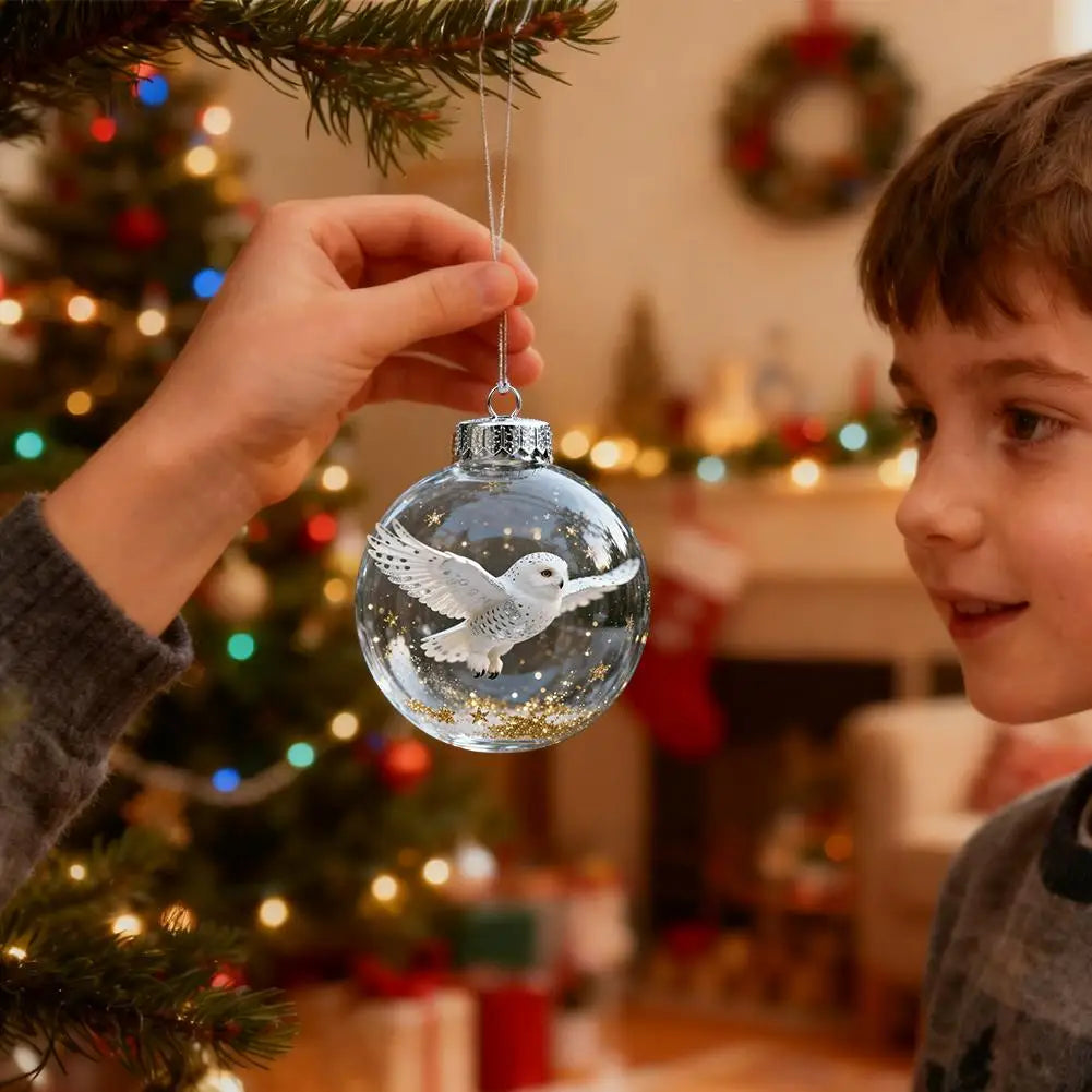 Christmas Clear Glass Ball Ornaments