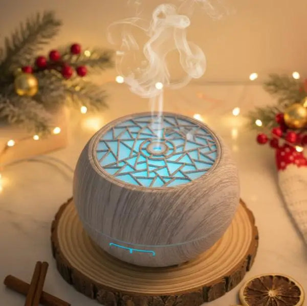 550ml Wood Grain Essential Oil Diffuser