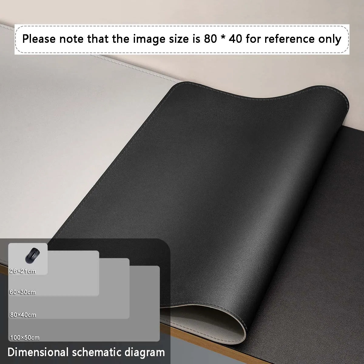 Large PU Leather Desk Mat
