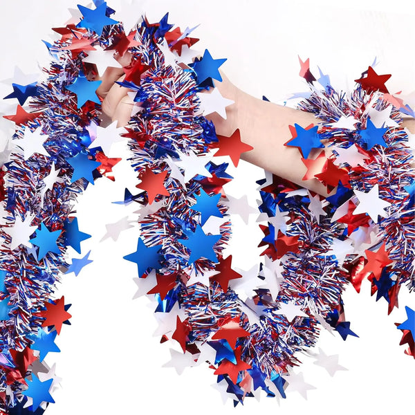 Patriotic Star Garland