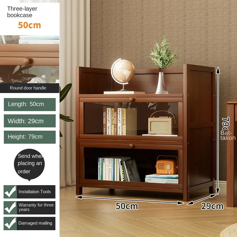 Floor-Standing Bookshelf with Doors