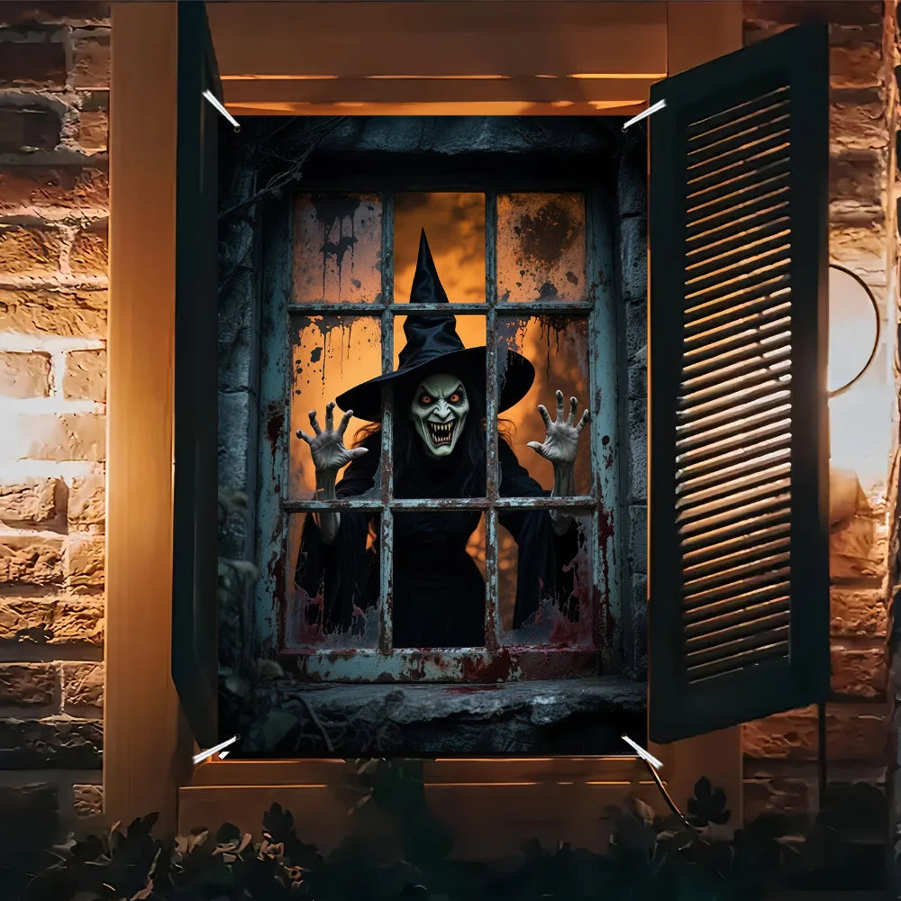 Halloween Witch Party Banner