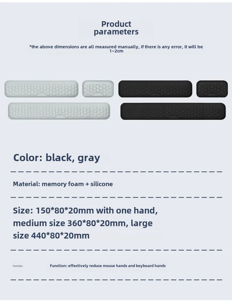 Ergonomic Memory Foam Keyboard