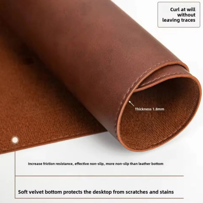 Waterproof PU Leather Desk Mat & Mouse Pad