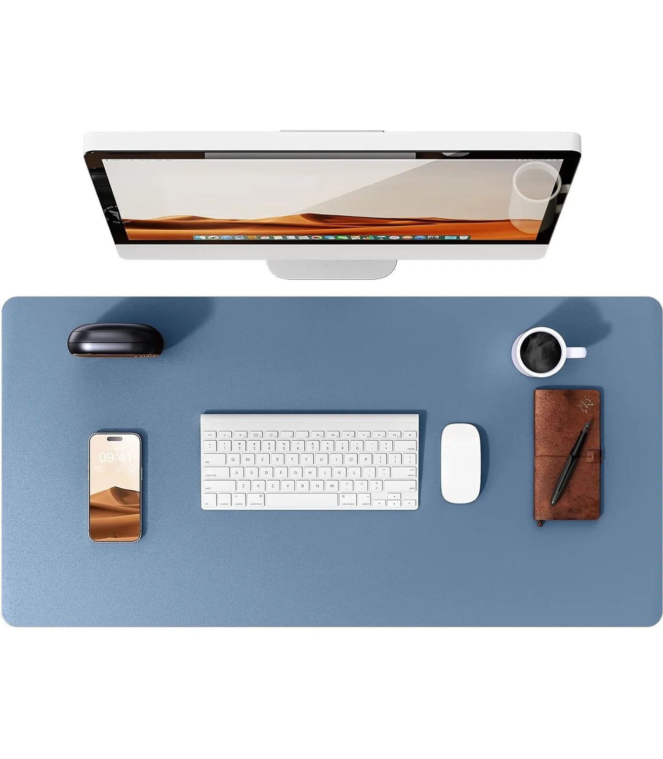 Large PU Leather Desk Pad Protector