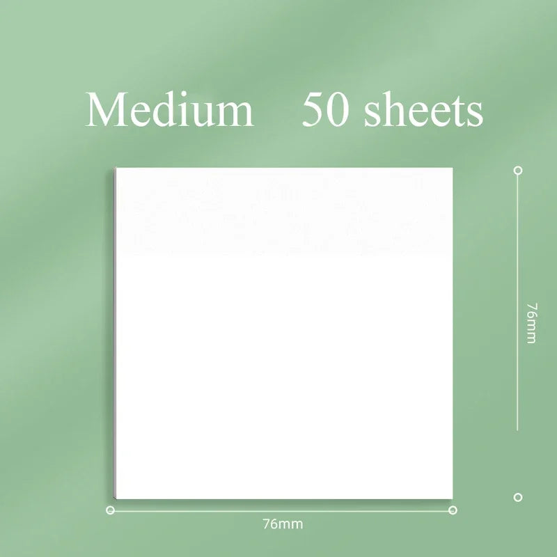 50sheets Transparent Posted it Sticky Note Pads Notepads Posits Papeleria Journal School Stationery office Supplies