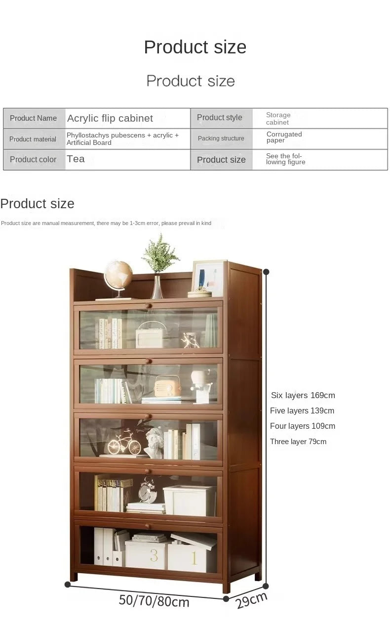 Floor-Standing Bookshelf with Doors