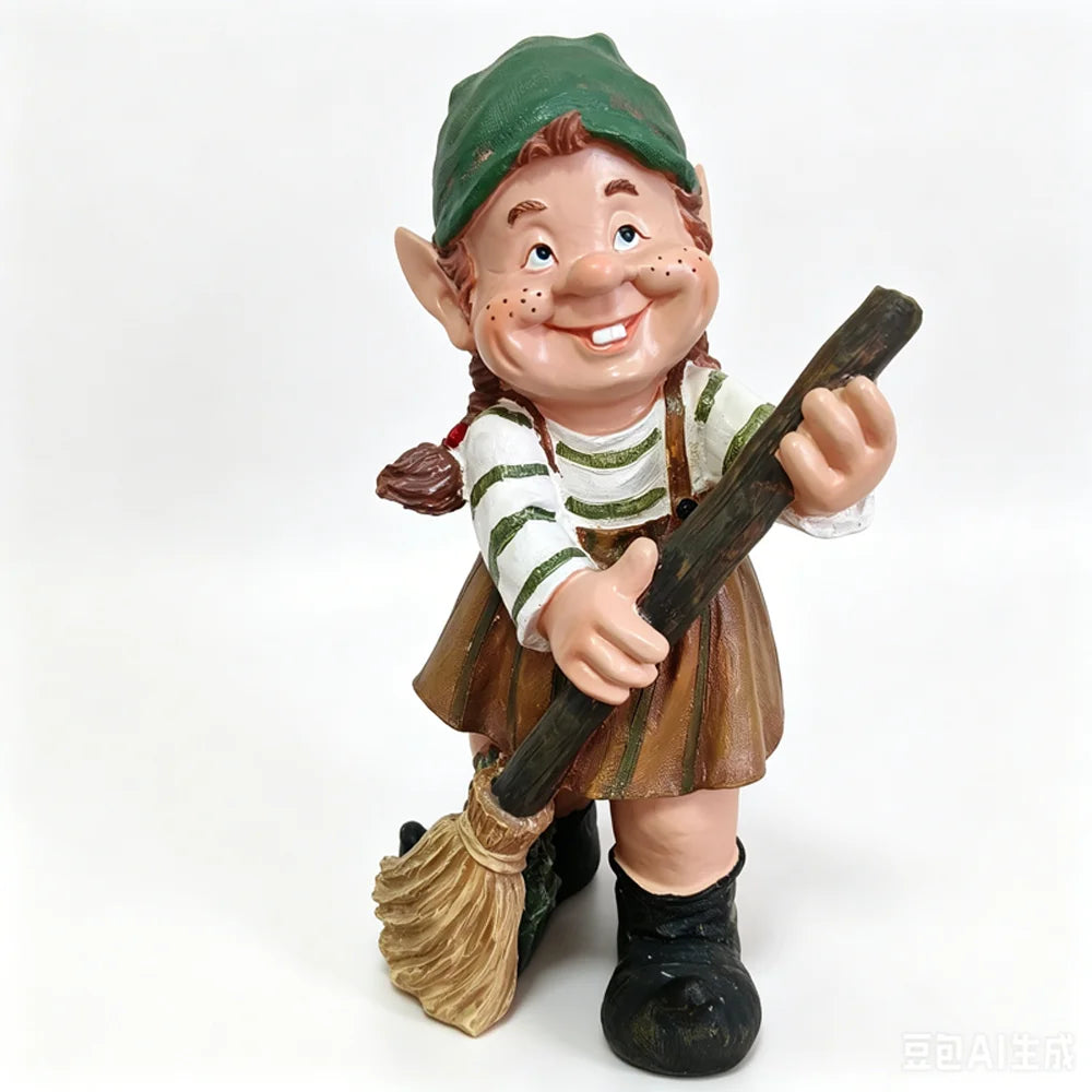 Whispering Garden Gnome Statue